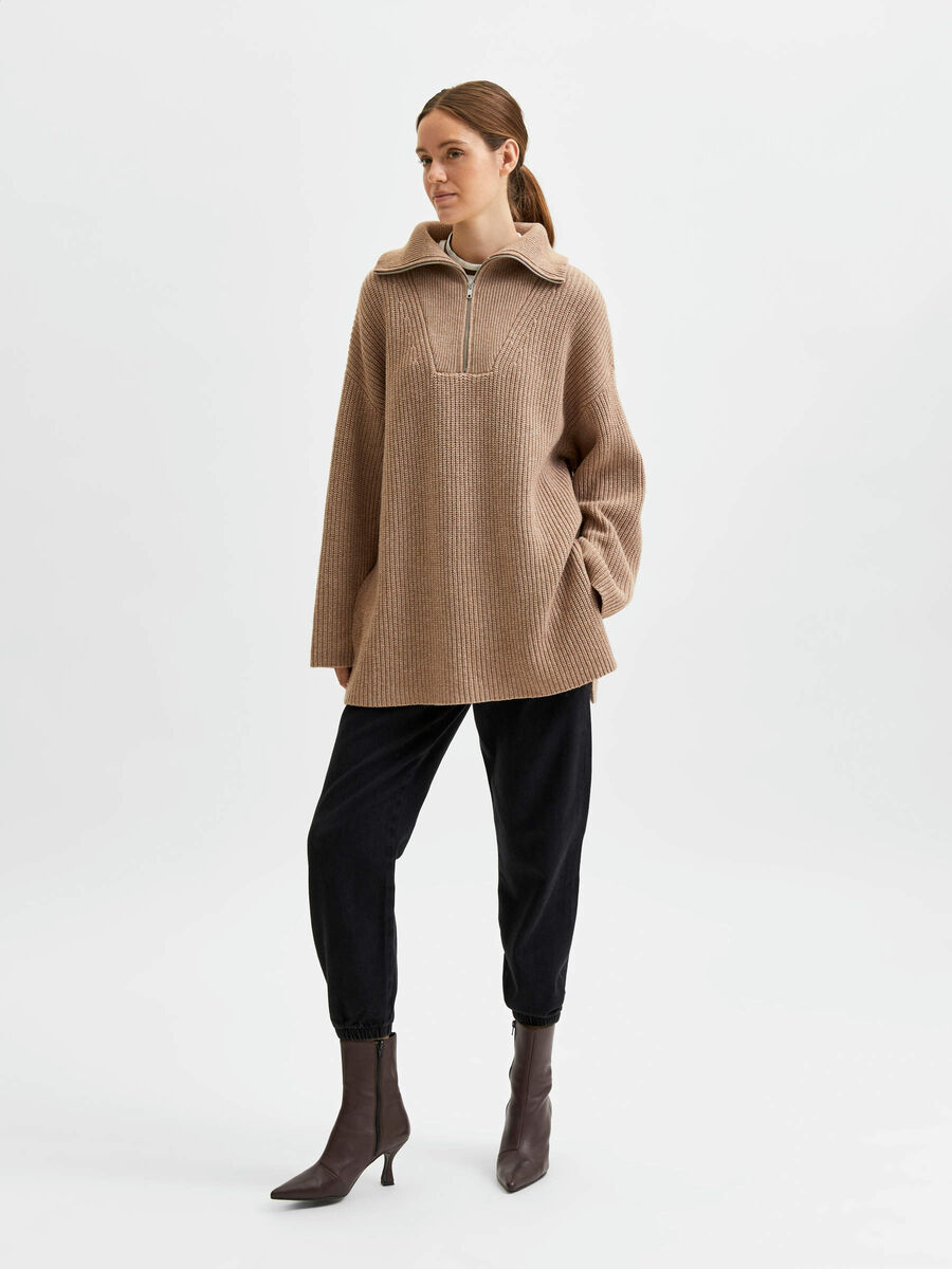 Selected QUARTER ZIP KNITTED JUMPER, Amphora, highres - 16080822_Amphora_875995_005.jpg