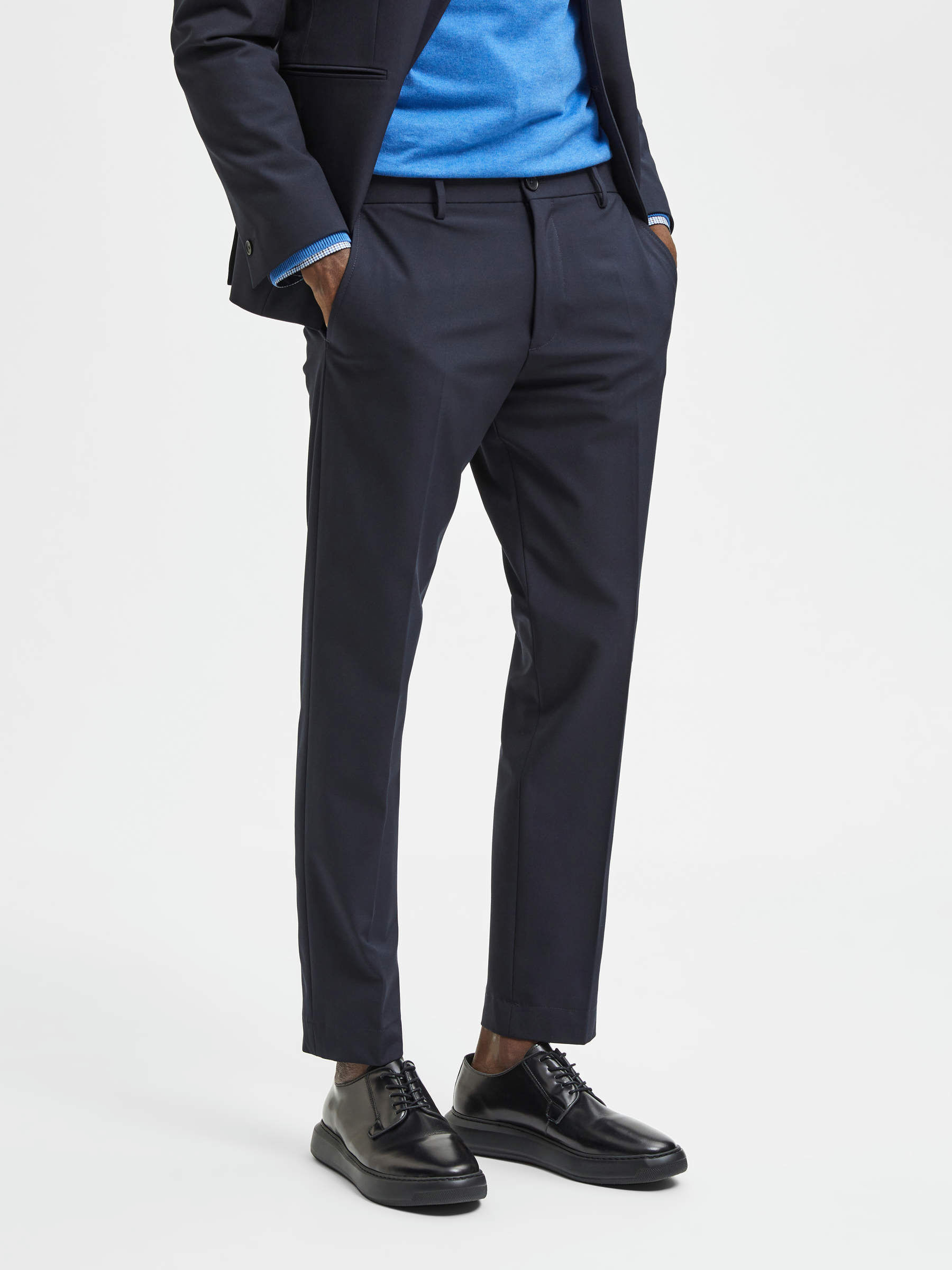 PRENDA DE VESTIR DE CORTE SLIM PANTALONES (Blue) | Selected®