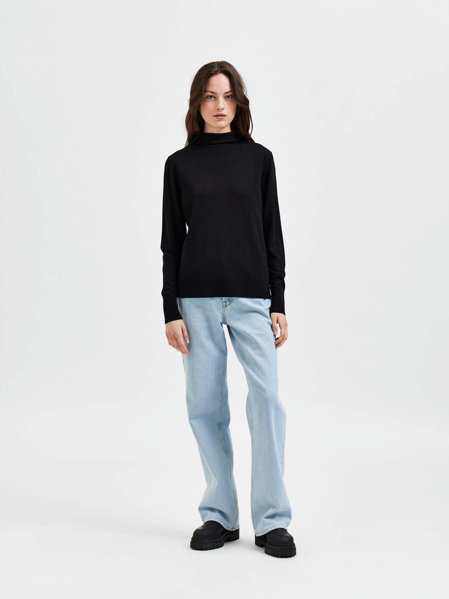 Selected MERINO WOOL JUMPER, Black, highres - 16085204_Black_005.jpg