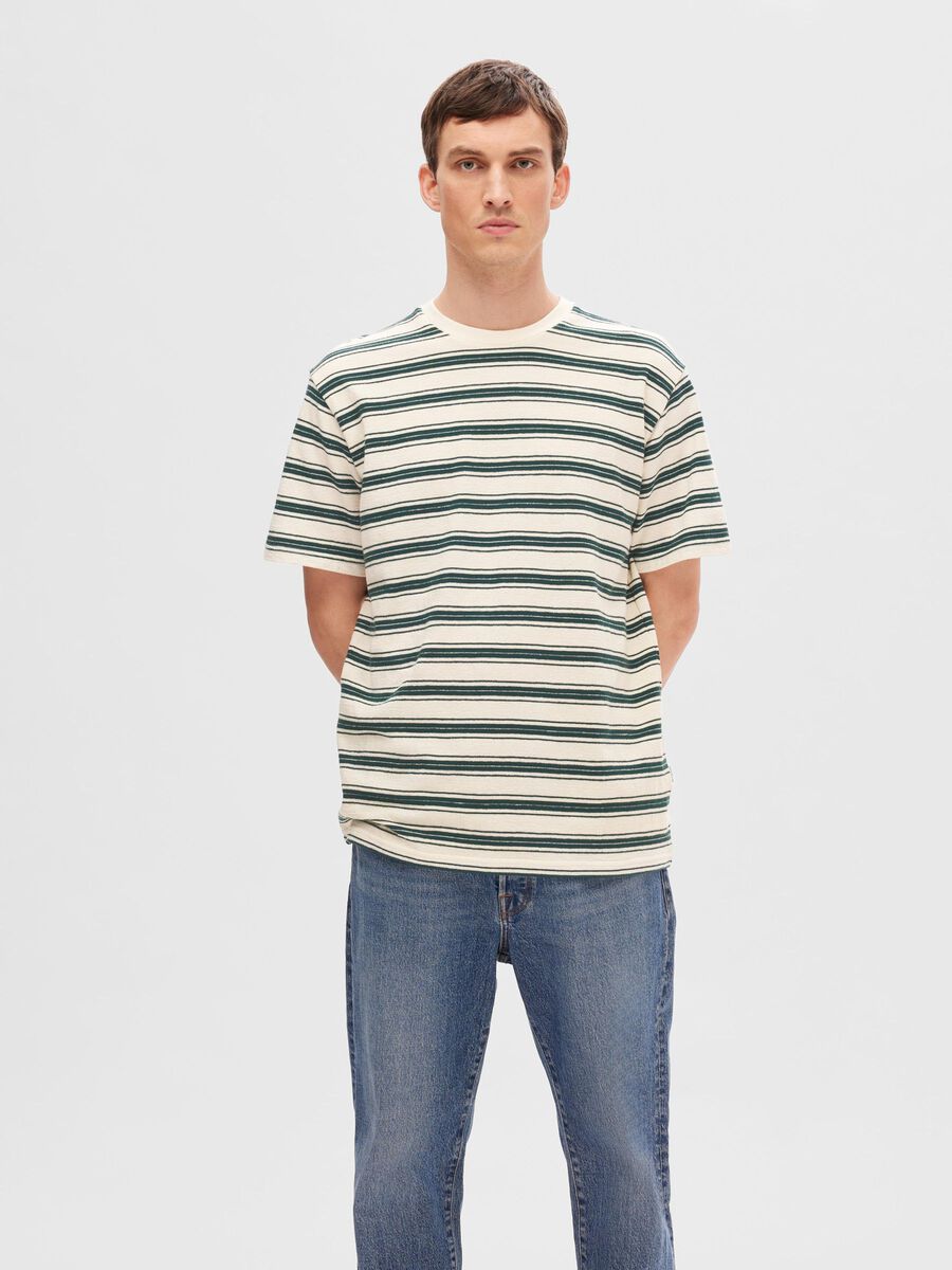 Selected STRIPED COTTON T-SHIRT, Green Gables, highres - 16091921_GreenGables_1068105_003.jpg