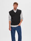 Selected V-NECK KNITTED VEST, Charcoal Gray, highres - 16091025_CharcoalGray_1053612_003.jpg