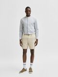 Selected ORGANIC COTTON STRETCH TEXTURED CHINO SHORTS, Turtledove, highres - 16079389_Turtledove_851054_005.jpg