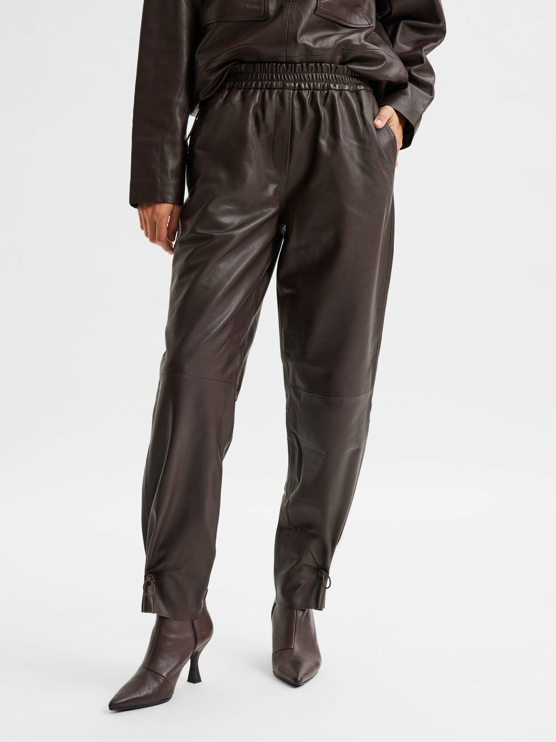 Women's Leather Trousers | SELECTED FEMME