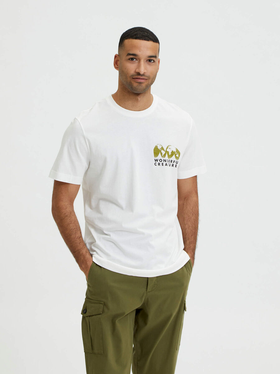 Selected IMPRIMÉ T-SHIRT, Bright White, highres - 16084672_BrightWhite_931920_003.jpg