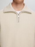 Selected KNITTED WOOL BLEND HALF-ZIP JUMPER, Tofu, highres - 16094581_Tofu_006.jpg