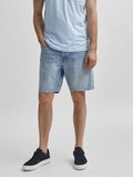 Selected 444 BIO-BAUMWOLLE STONE-WASCHUNG JEANSSHORTS, Light Blue Denim, highres - 16078849_LightBlueDenim_003.jpg