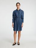 Selected CHAMBRAY SHIRT DRESS, Dark Blue, highres - 16098299_DarkBlue_005.jpg