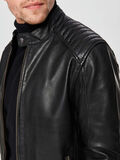 Selected LAMB  - LEATHER JACKET, Black, highres - 16067130_Black_006.jpg