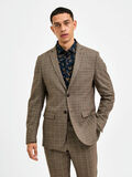 Selected SLIM FIT KARO BLAZER, Brownie, highres - 16085253_Brownie_944101_003.jpg