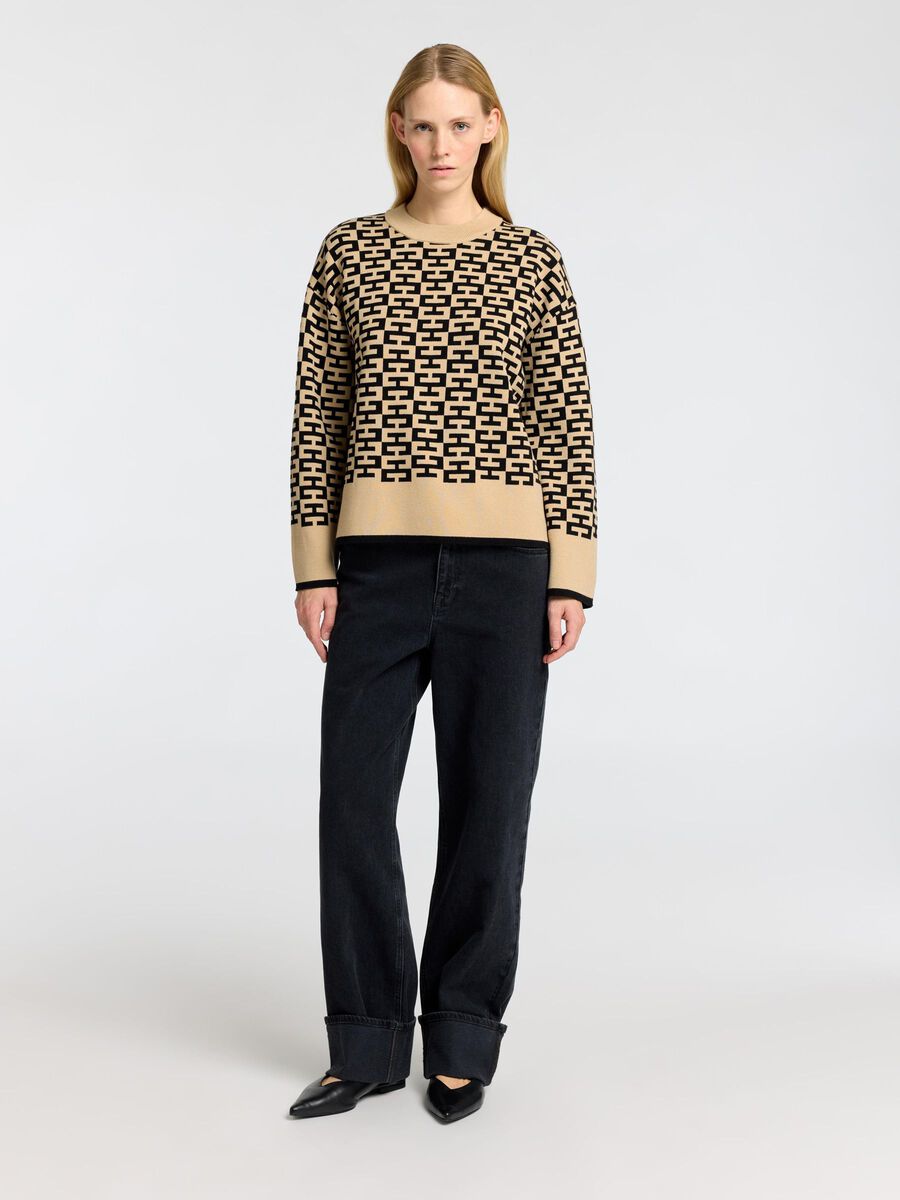 Selected VISCOSE BLEND KNITTED JUMPER, Irish Cream, highres - 16097341_IrishCream_1176766_005.jpg