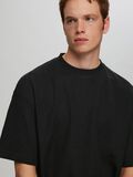 Selected RELAXED FIT WAFFLED  T-SHIRT, Black, highres - 16096331_Black_006.jpg
