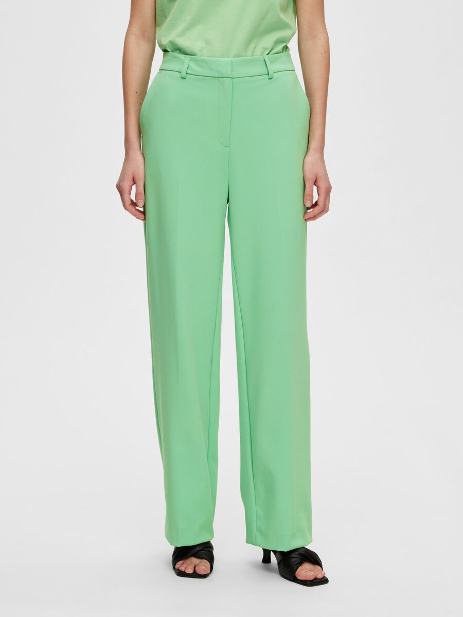 Selected TAILORED WIDE LEG BROEK, Absinthe Green, highres - 16092286_AbsintheGreen_003.jpg