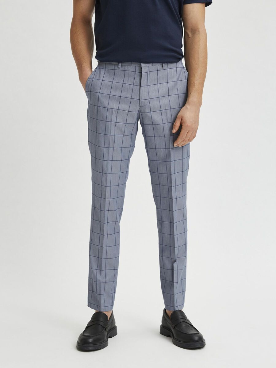 Selected SLIM FIT RECYCLED POLYESTER SUIT TROUSERS, Light Blue, highres - 16078121_LightBlue_826531_003.jpg