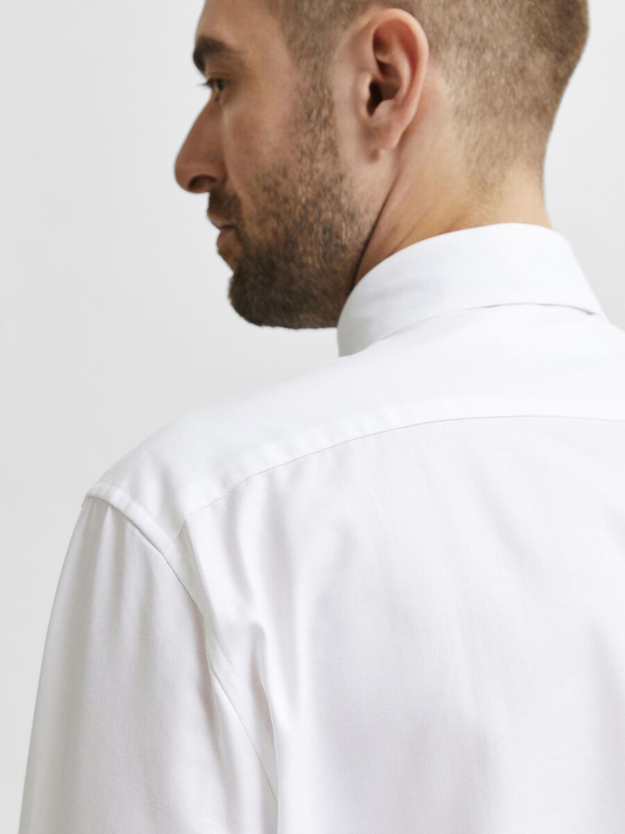 LONG-SLEEVED SLIM FIT HOMME® SELECTED SHIRT White | 
