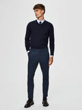 Selected MERINOWOLLEN V-HALS SWEATER, Navy Blazer, highres - 16070137_NavyBlazer_005.jpg