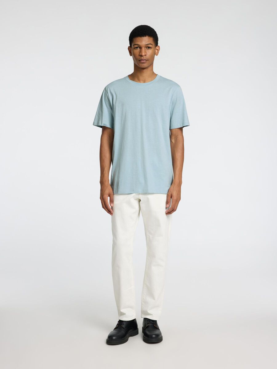 Selected BOMULDSSLUB T-SHIRT, Winter Sky, highres - 16092508_WinterSky_005.jpg