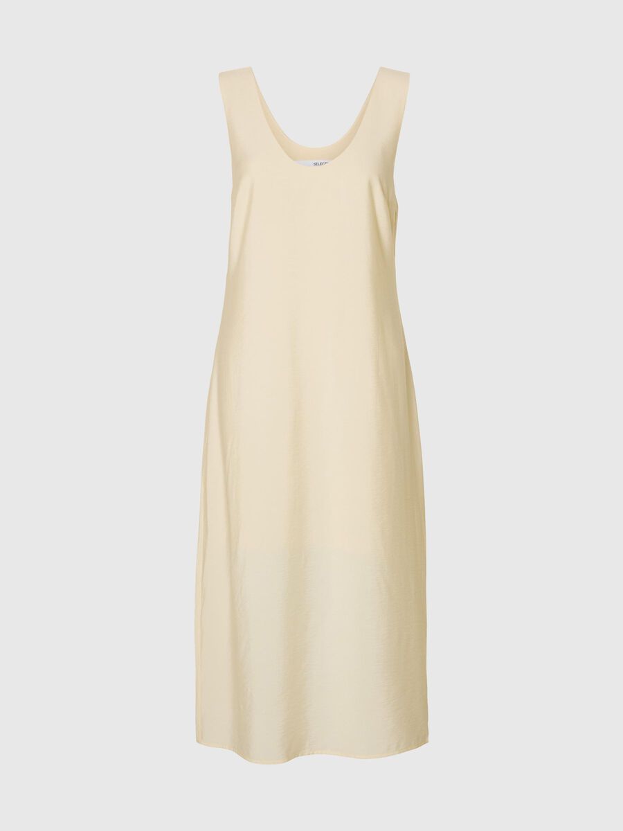 Selected SLEEVELESS MIDI DRESS, Birch, highres - 16099006_Birch_001.jpg