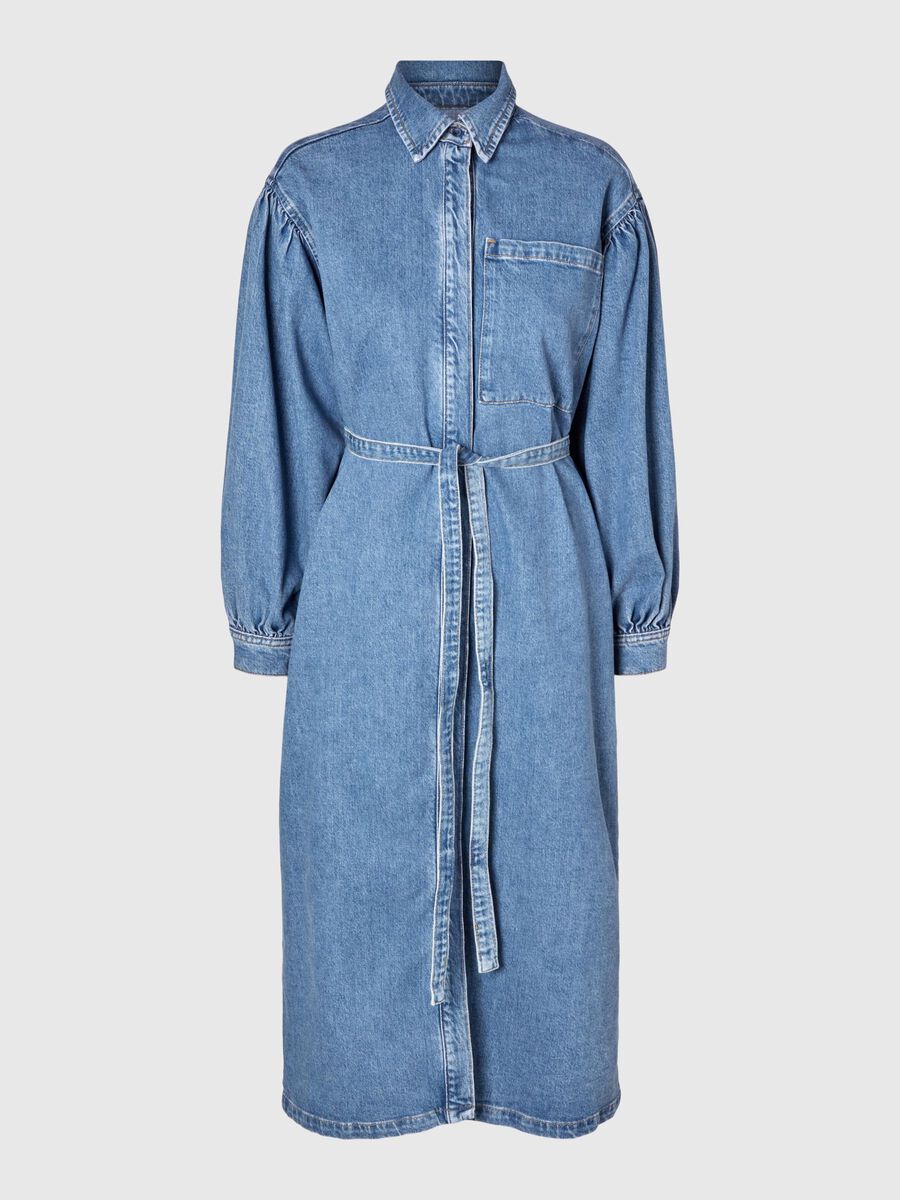 Selected DENIM ROBE-CHEMISE, Light Blue Denim, highres - 16094803_LightBlueDenim_001.jpg