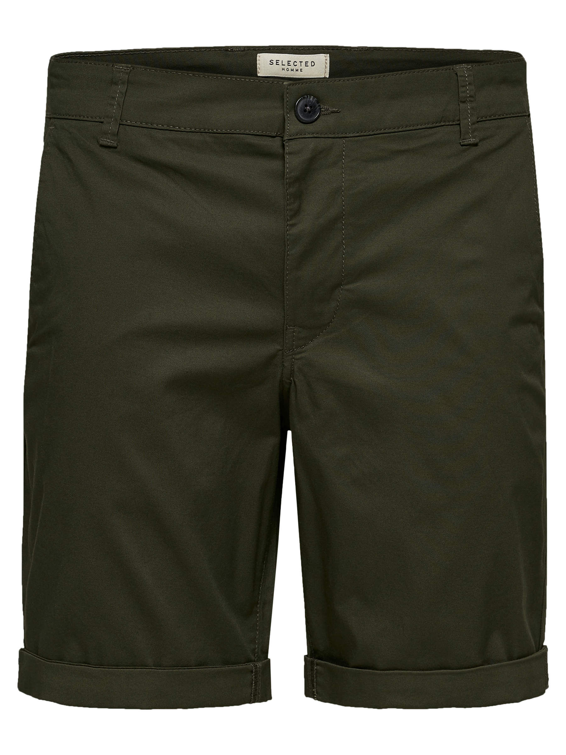 SLHPARIS REGULAR FIT CHINO SHORTS Green SELECTED HOMME