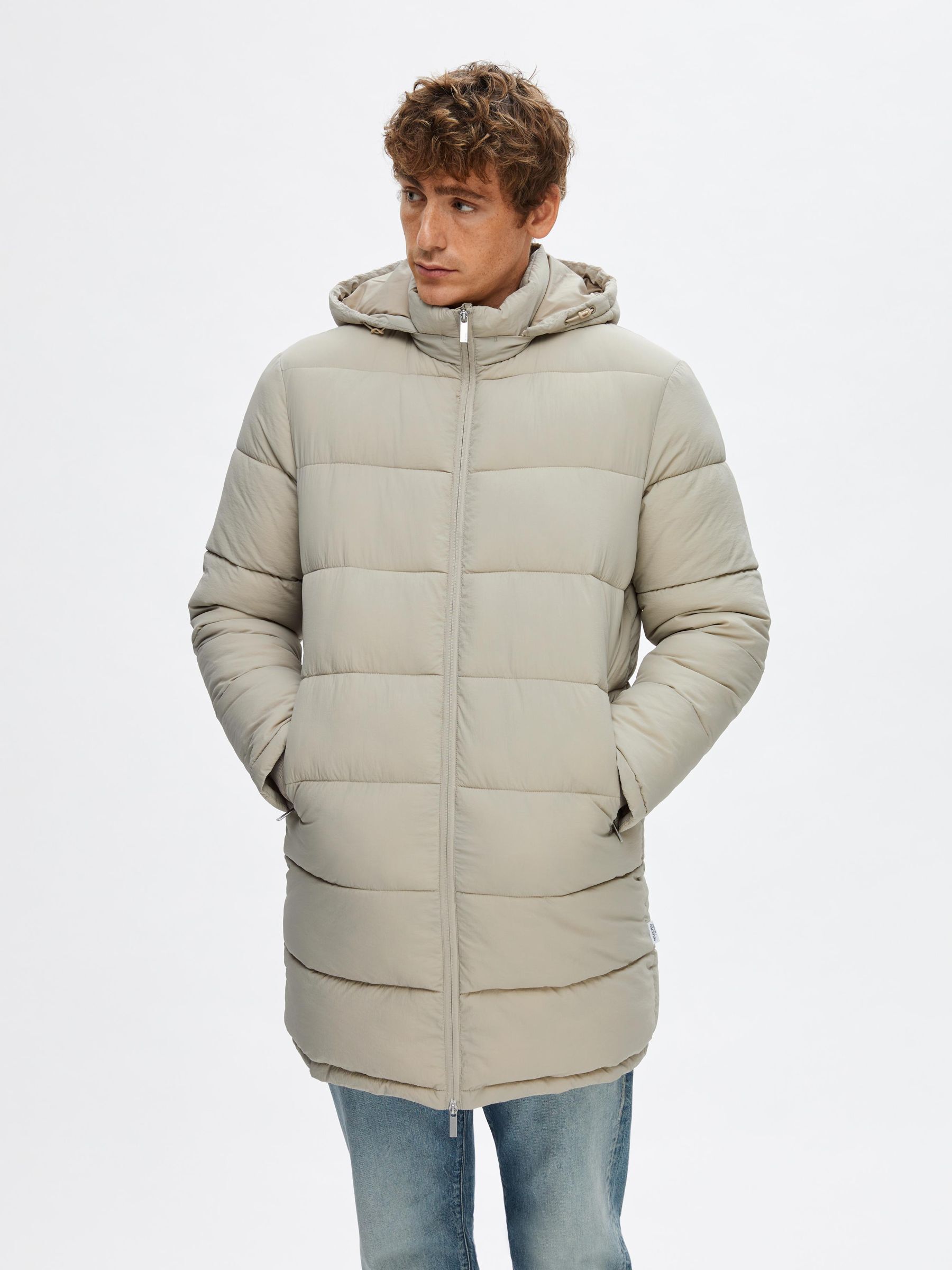 Selected homme hooded 2025 waterproof down parka