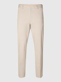 Selected SLIM FIT JERSEY SUIT TROUSERS, Oatmeal, highres - 16092485_Oatmeal_001.jpg