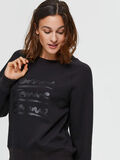 Selected RUNDHALSAUSSCHNITT SWEATSHIRT, Black, highres - 16075256_Black_787540_008.jpg