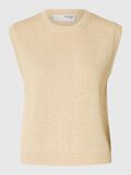 Selected COTTON BLEND KNITTED VEST, Birch, highres - 16097489_Birch_001.jpg