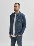 Selected LIGHTWEIGHT ORGANIC COTTON DENIM JACKET, Dark Blue Denim, highres - 16078298_DarkBlueDenim_003.jpg