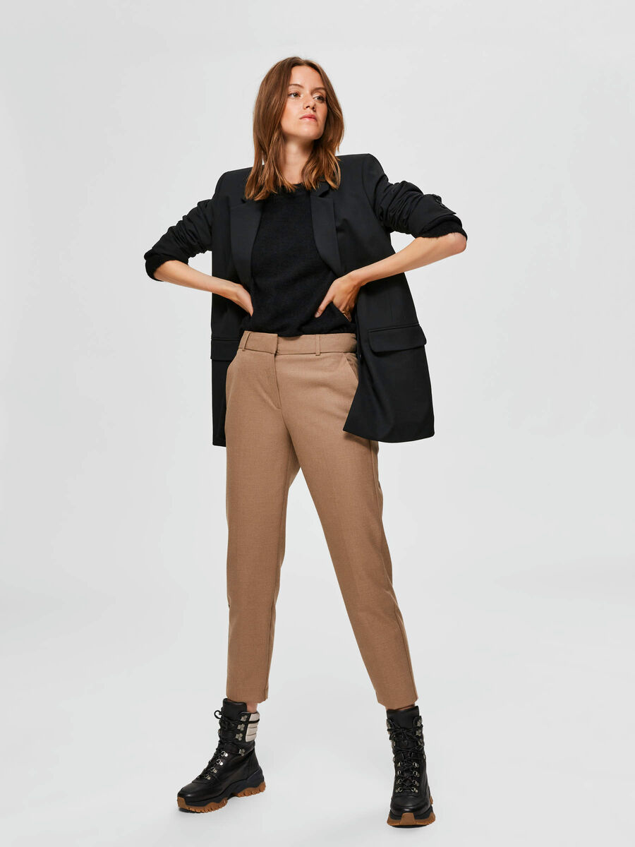 Selected DE BOTONADURA SIMPLE - BLAZER, Black, highres - 16076490_Black_005.jpg