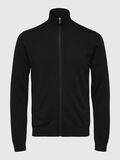 Selected ZIP-UP CARDIGAN, Black, highres - 16074688_Black_001.jpg