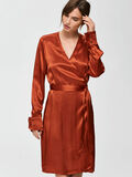 Selected SATIN WRAP - MINI DRESS, Ginger Bread, highres - 16070555_GingerBread_008.jpg