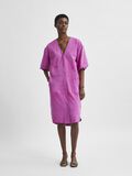 Selected SUEDE LEATHER PUFF SLEEVE DRESS, Rose Violet, highres - 16078919_RoseViolet_003.jpg