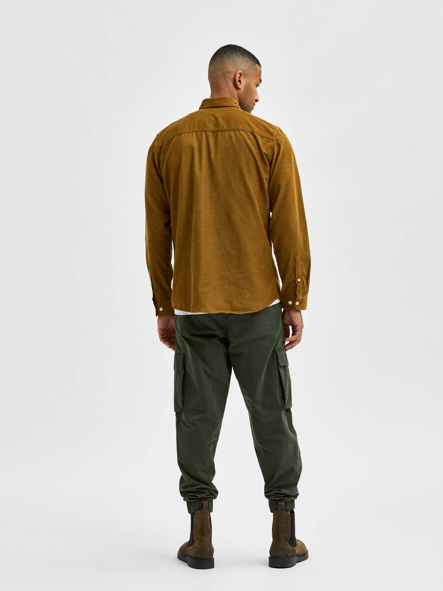 Selected LONG SLEEVED SHIRT, Butternut, highres - 16082161_Butternut_004.jpg