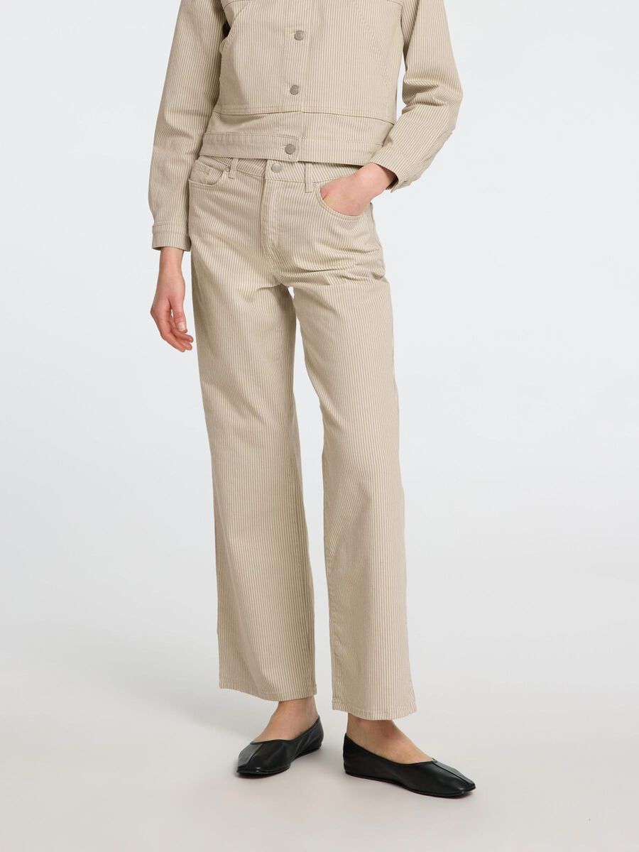Selected CINTURA ALTA JEANS ANCHOS, Beige, highres - 16096664_Beige_1166571_003.jpg