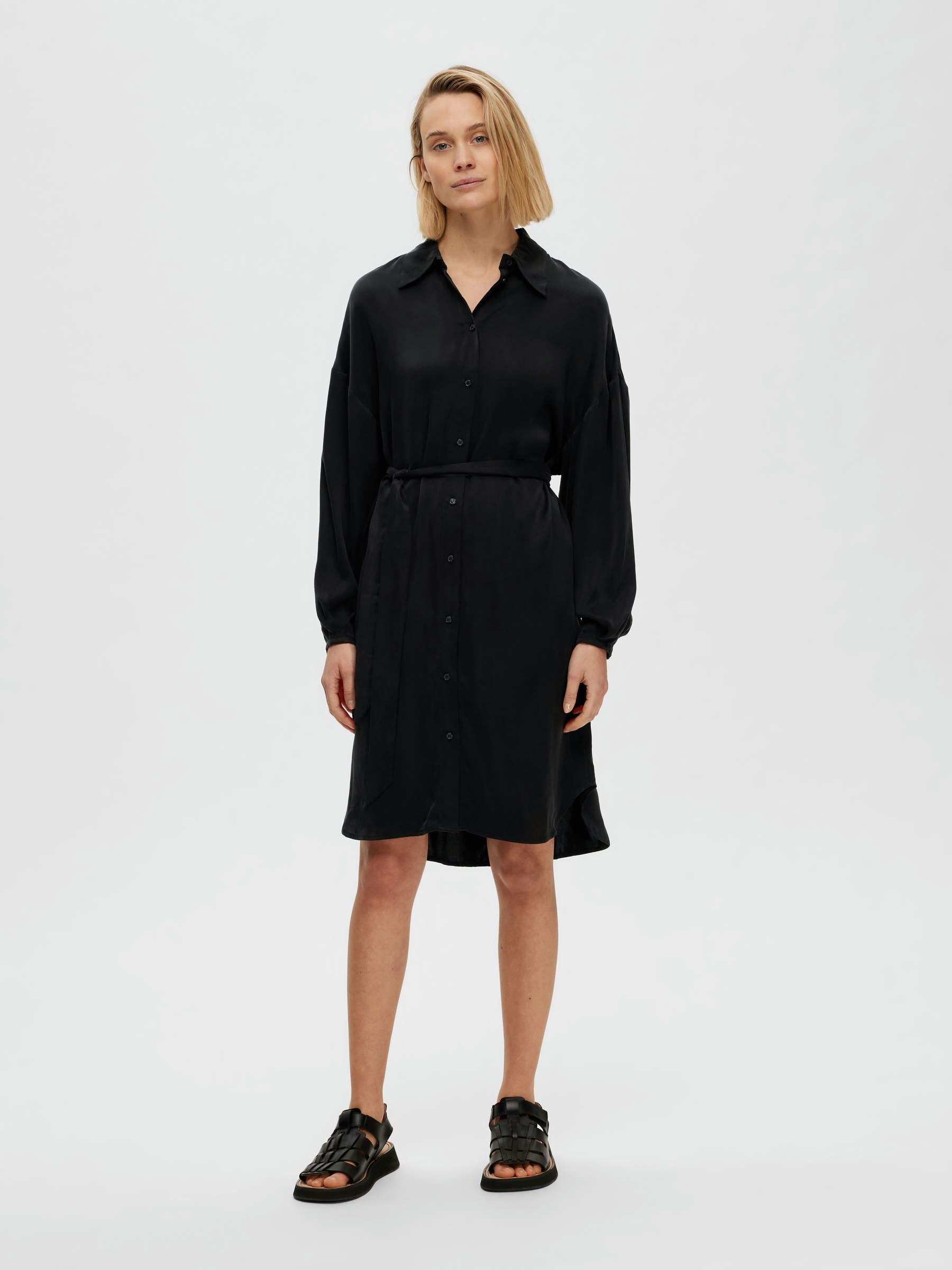 Selected femme black dress cheap