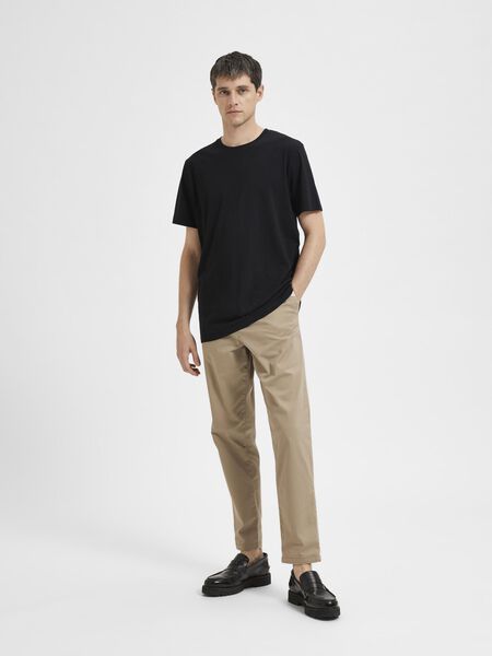 REGULAR T-SHIRT | Schwarz | SELECTED HOMME®
