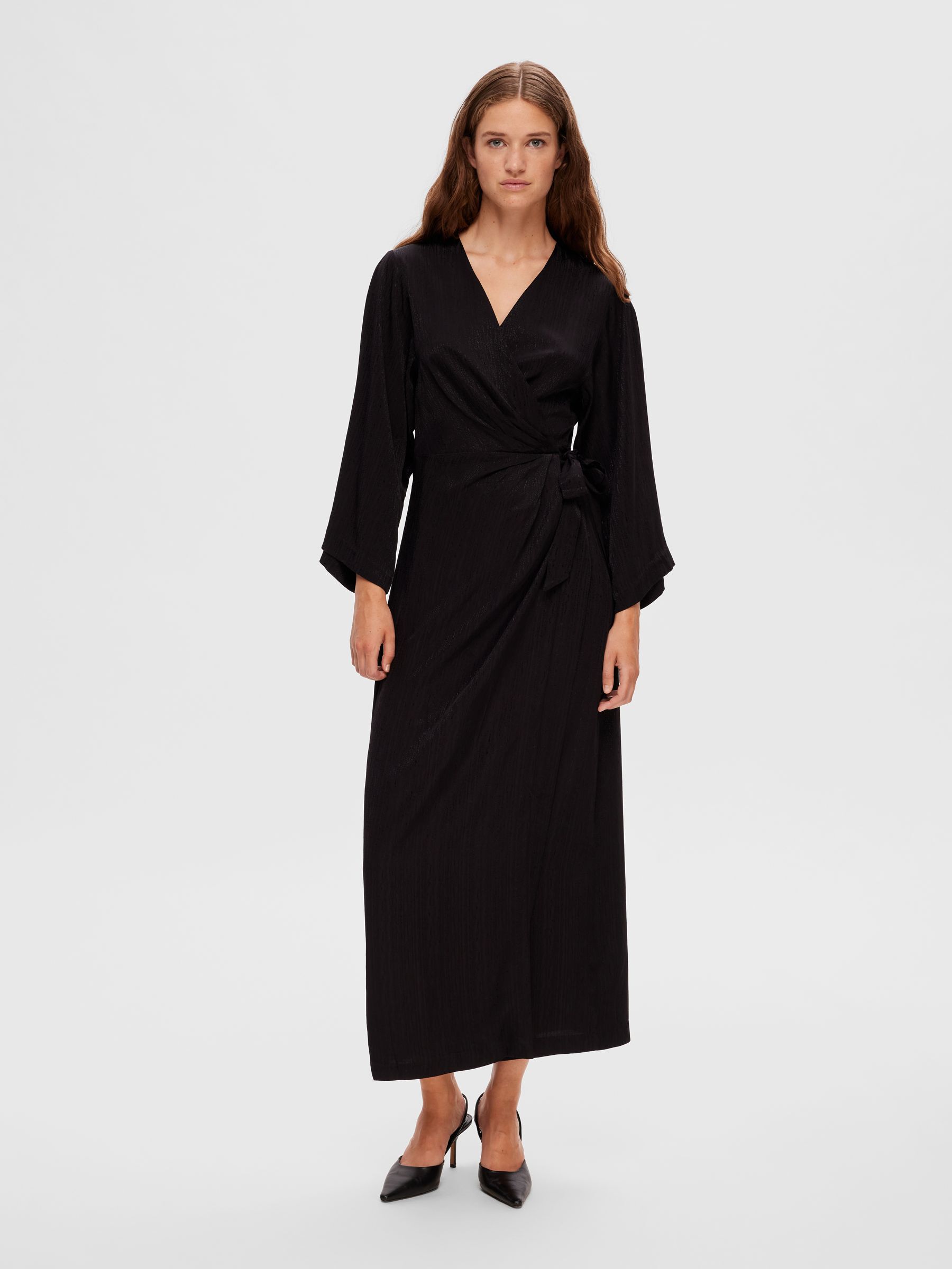 Selected femme alva wrap dress hot sale