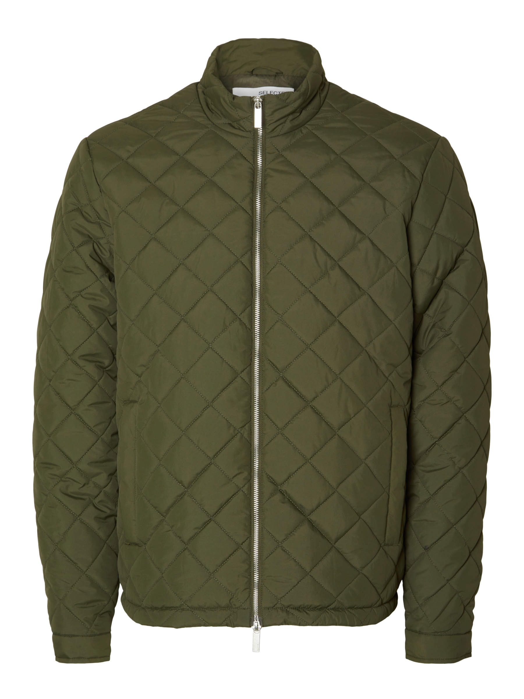 QUILTED BOMBER JACKET Green SELECTED HOMME