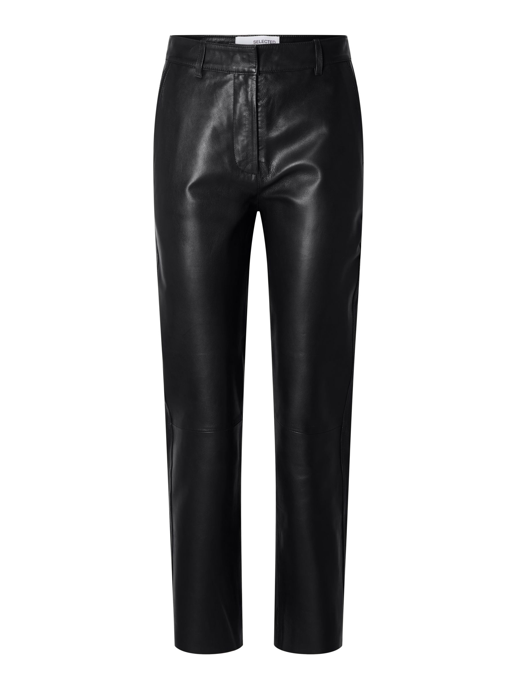 Tapered leather trousers | Selected