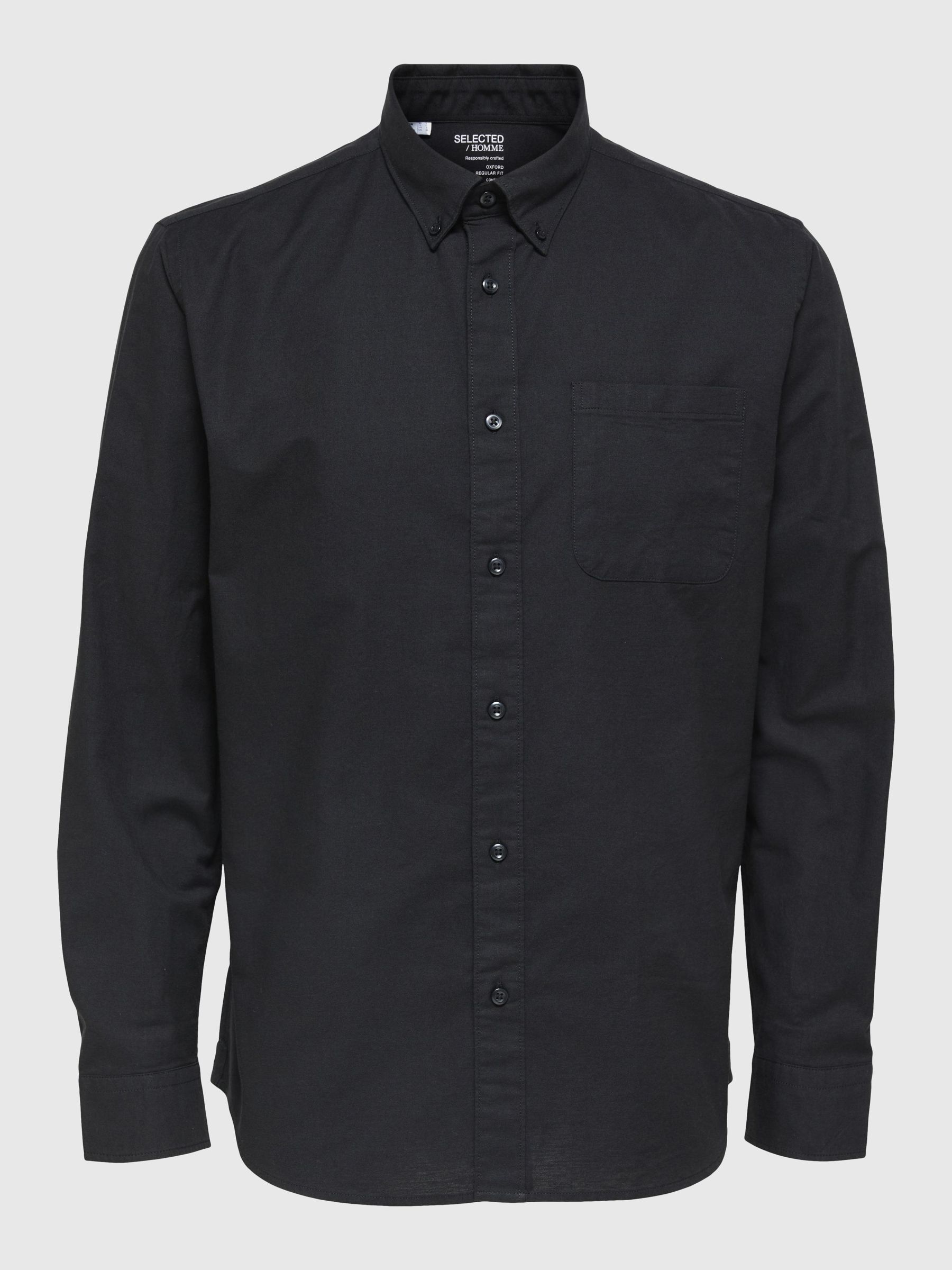OXFORD HEMD Schwarz SELECTED HOMME