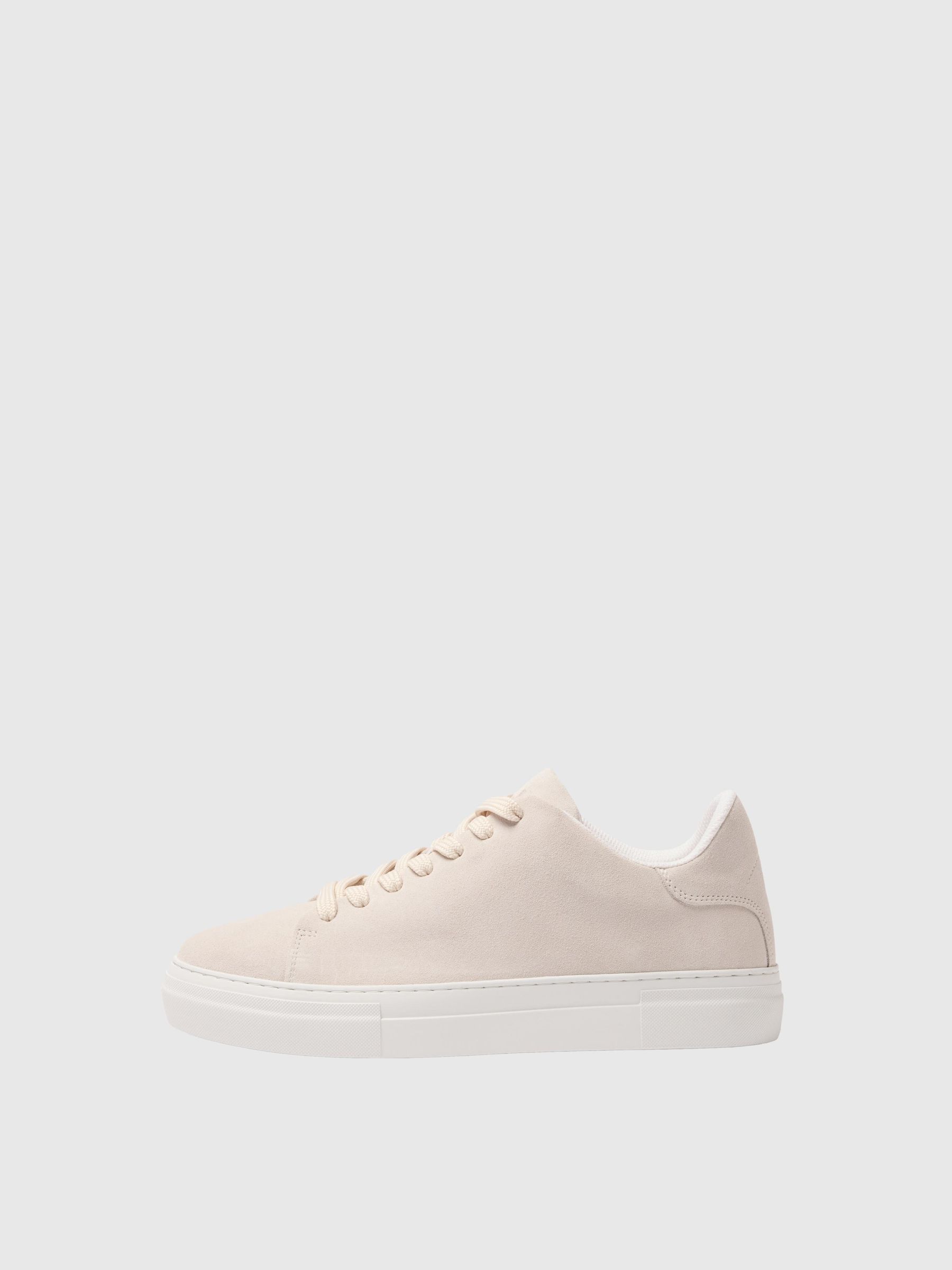 CHUNKY SUEDE TRAINERS White SELECTED HOMME