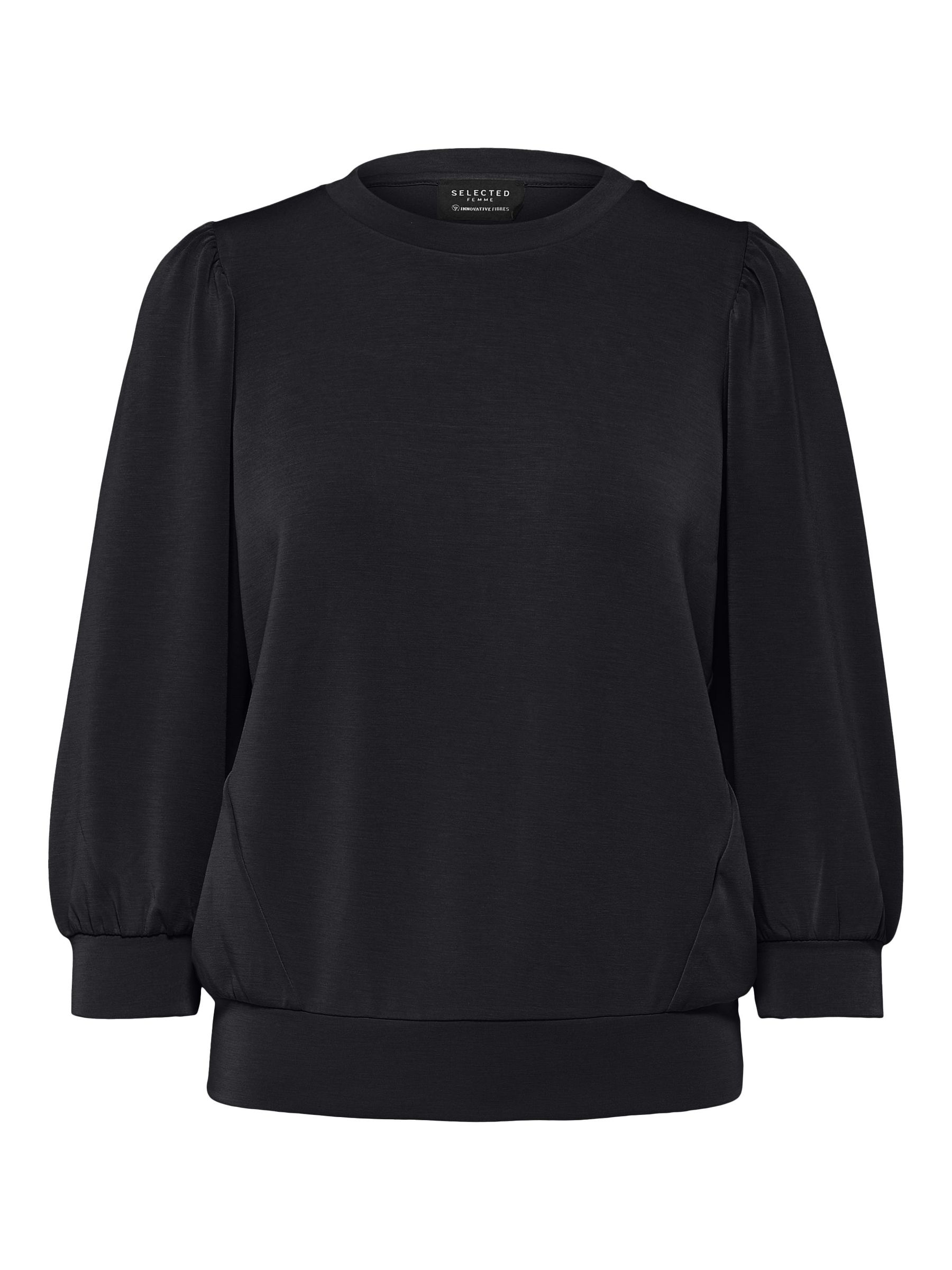 PUFF SLEEVE SWEATSHIRT Black SELECTED FEMME