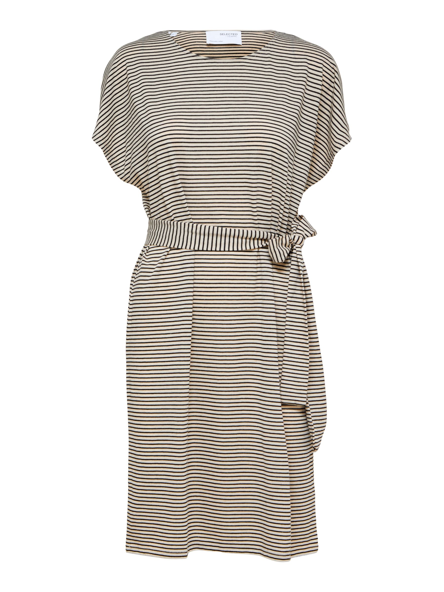 STRIPED MIDI DRESS Grey SELECTED FEMME