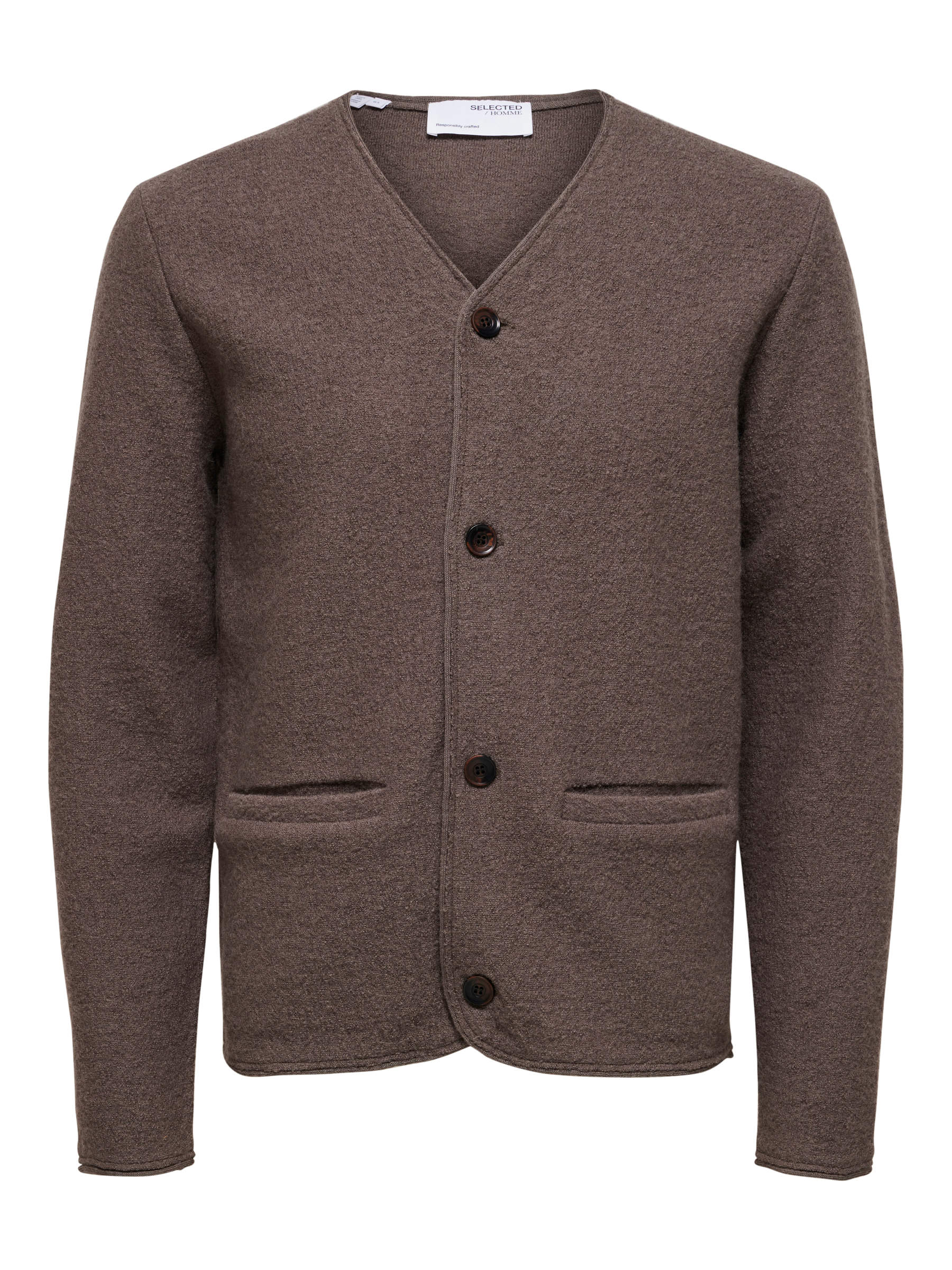 WOOL CARDIGAN Grey SELECTED HOMME